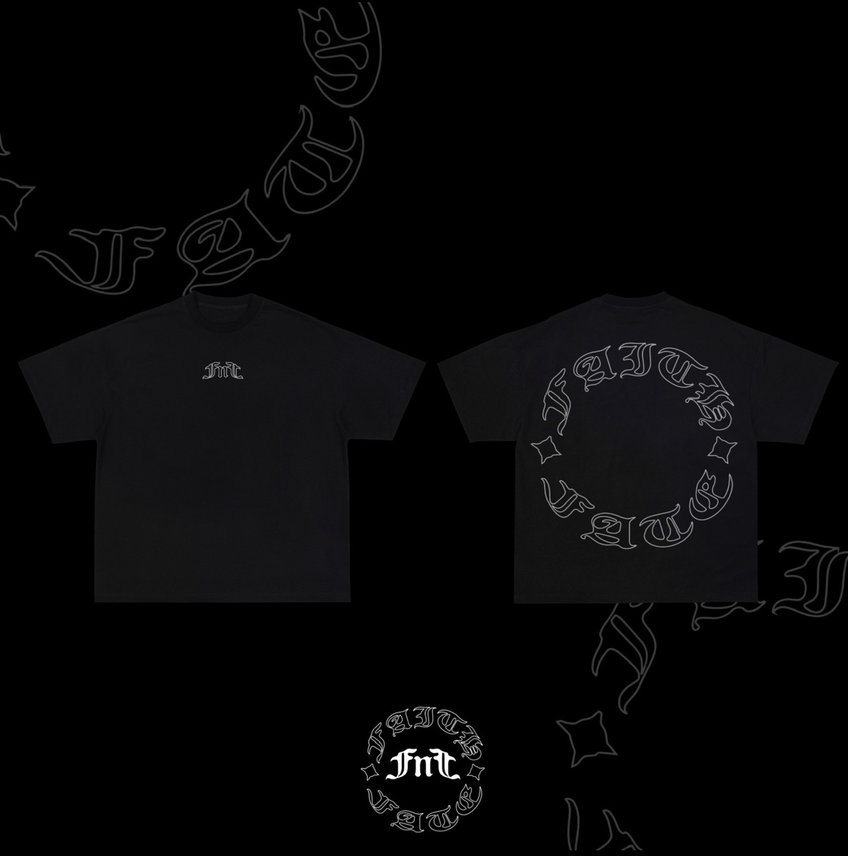 FNF unisex heavyweight garment-dyed t-shirt in ring-spun cotton